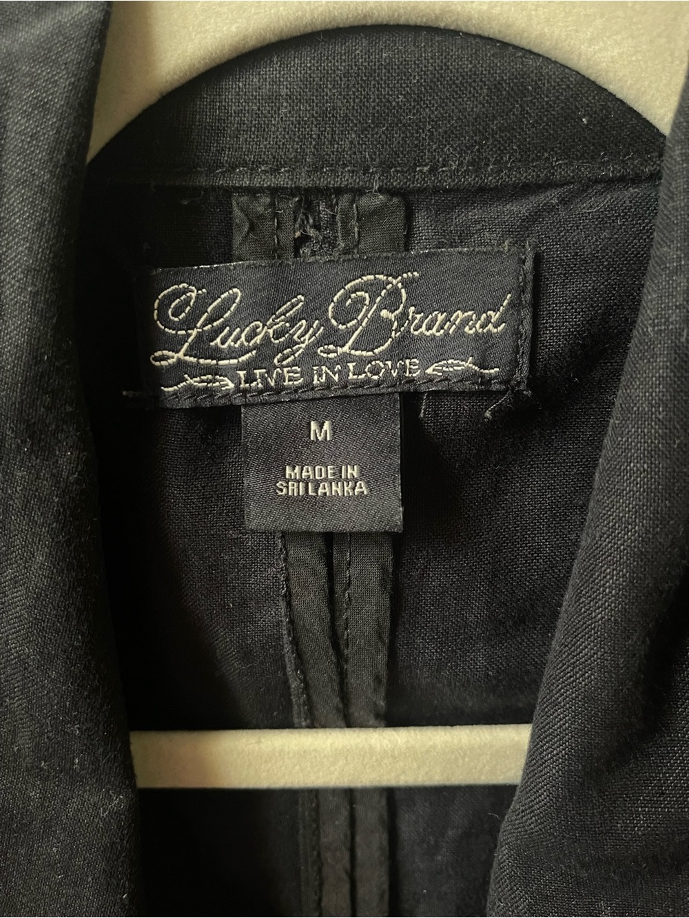 Lucky Brand Black Sleeveless Moto-Style Vest - Picture 2 of 3